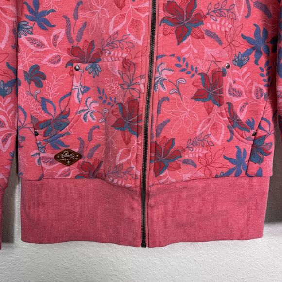 Ragwear Neska Jacket Womens Medium Floral Full Zip Hoodie Cozy Outdoors Winter - Picture 6 of 11